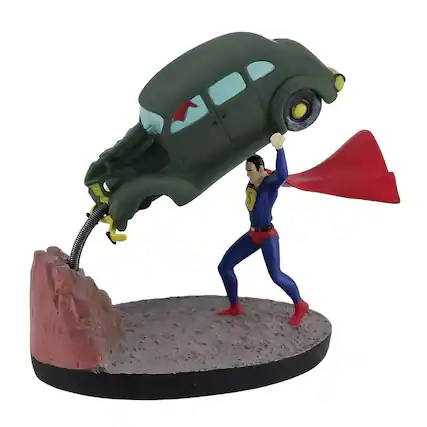 Front. DC Universe - DC Comics Superman Action Comics #1 Premium Motion Statue - Multi-Color.