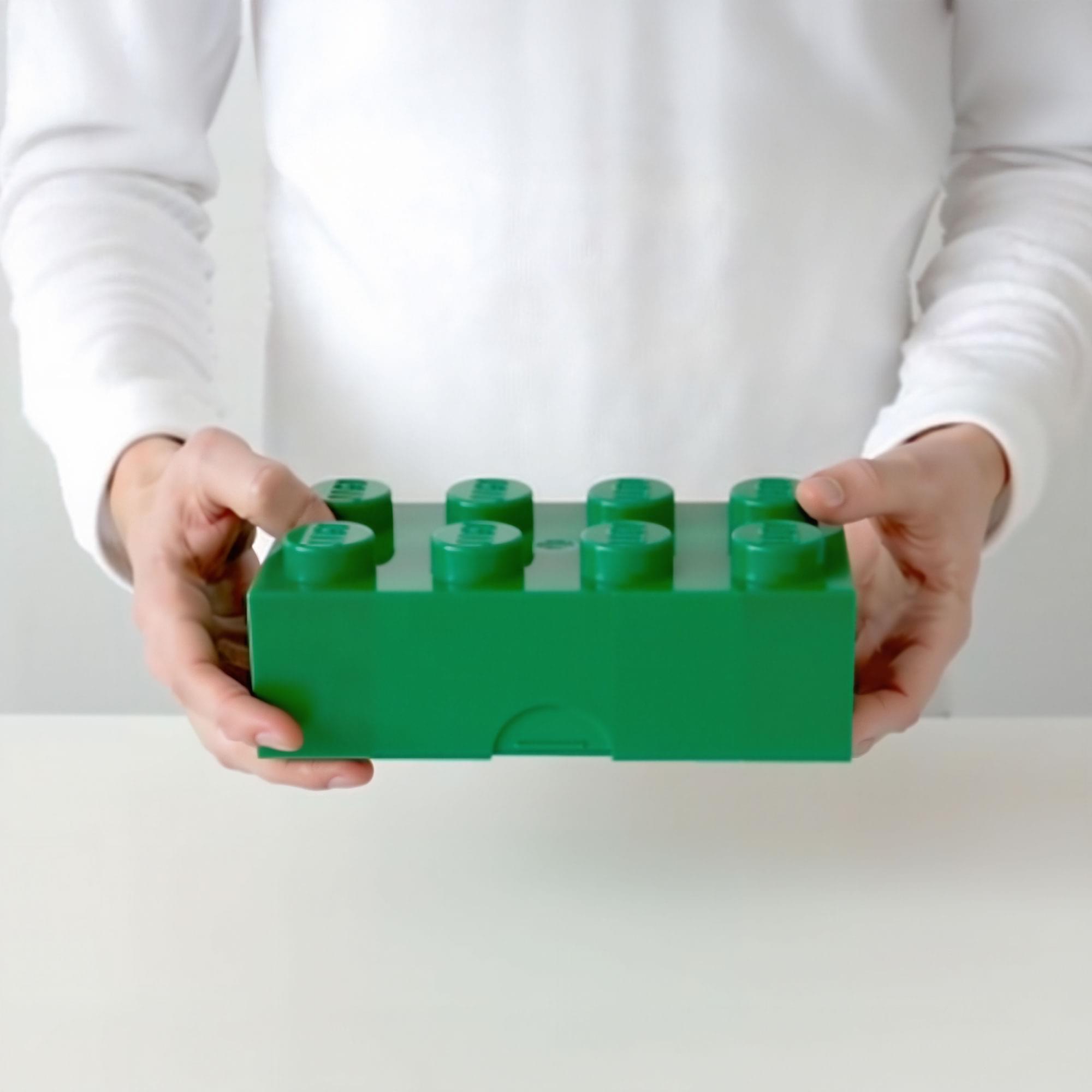 Alt View 2. Room Copenhagen - LEGO Classic Box With 8 Knobs, in Dark Green   - COLLECTIBLES - Multicolor.