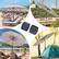 Alt View 2. Ainfox - Ainfox 1.2W Solar Panel for Patio Umbrella Waterproof Replacement Charging Kit, Solar Power Accessory for Umbrellas - Black.