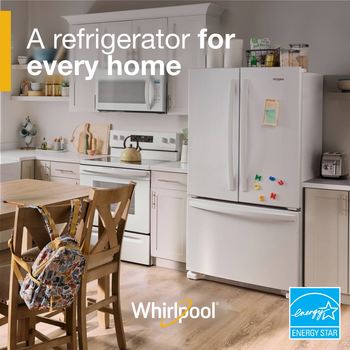 A refrigerator for every home

Whirlpool

Energy Star