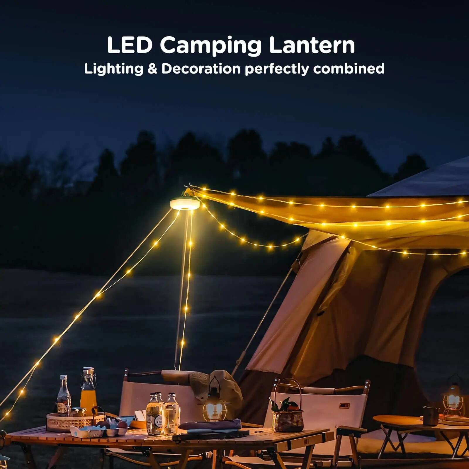 LED Camping Lantern  
Lighting & Decoration perfectly combined