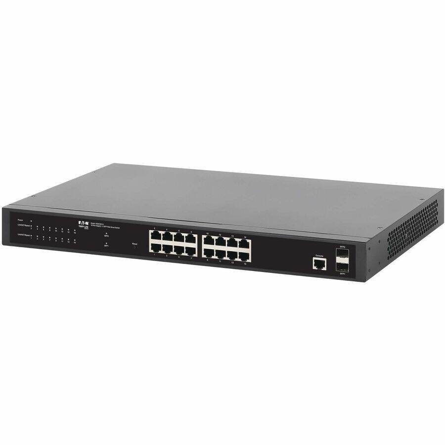 Alt View 1. Tripp Lite - Tripp Lite series NGS16C2-1 Ethernet Switch - 16 Ports - Manageable - Gigabit Ethernet - 1000Base-SX, 1000Base-LX - Black.