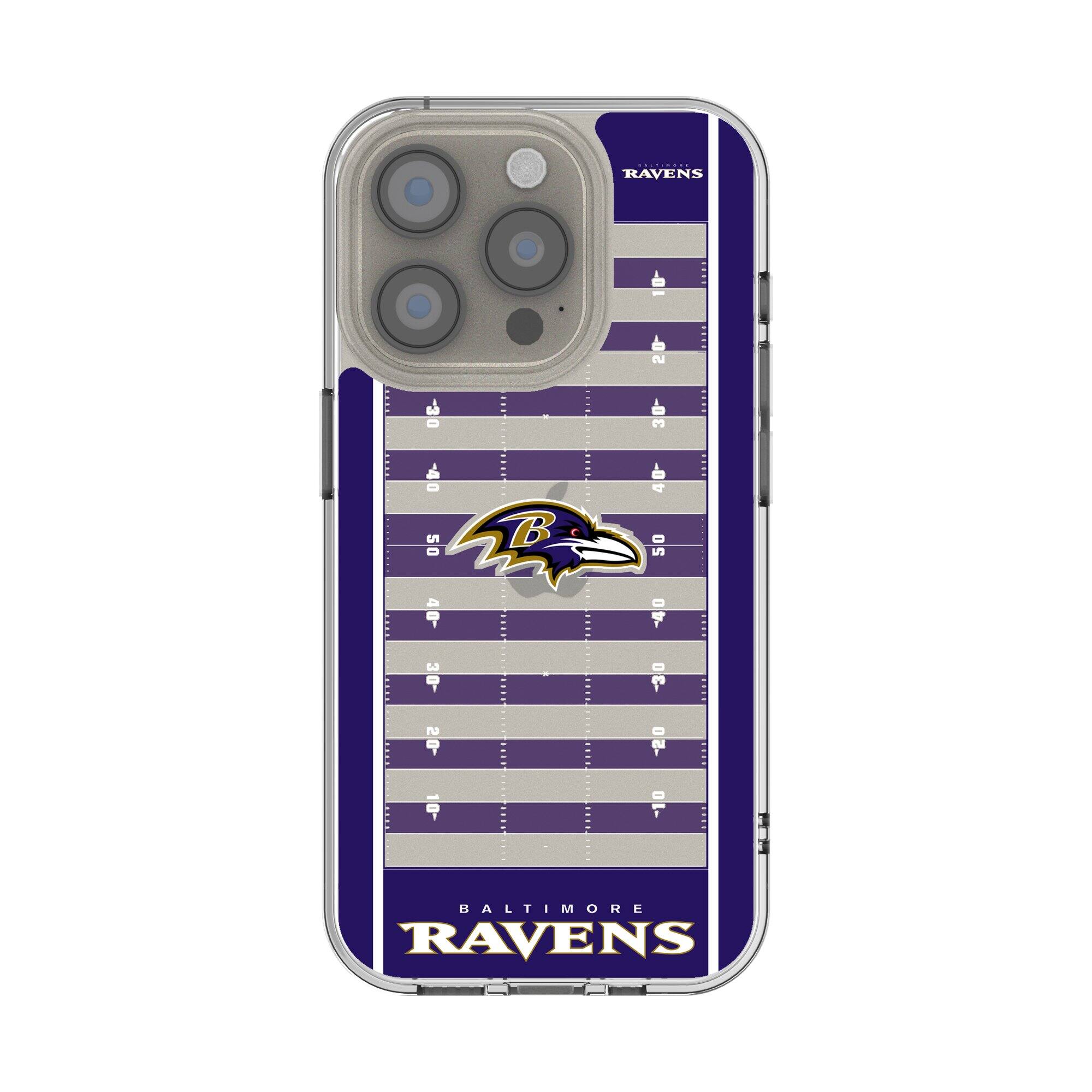 Keyscaper - NFL - Baltimore Ravens iPhone Clear Field Design Case - 16e - Multicolor