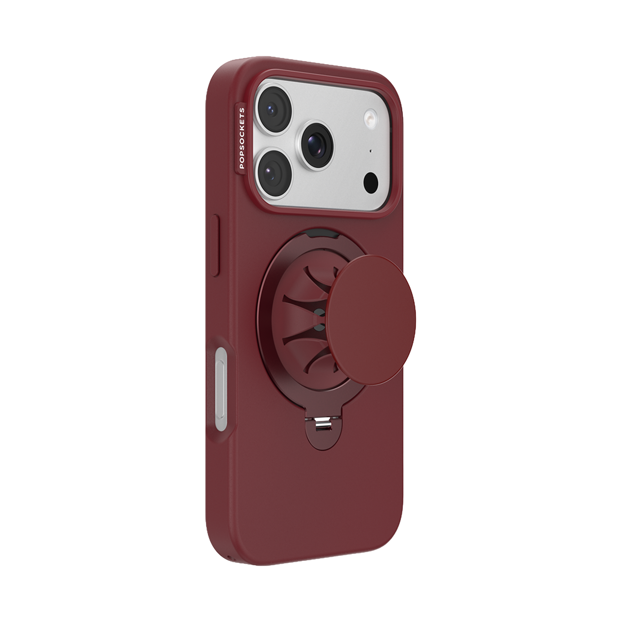 Back. PopSockets - Low Pro Case iPhone 18 Pro/17 Pro - Burgundy.
