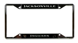 Rico Industries - Jacksonville Football Jaguars Chrome EZ View 4-Corner License Plate Frame - Multi