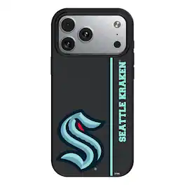 Keyscaper - NHL - Seattle Kraken Sidebar Magnetic iPhone Case - 15 Pro Max - Black