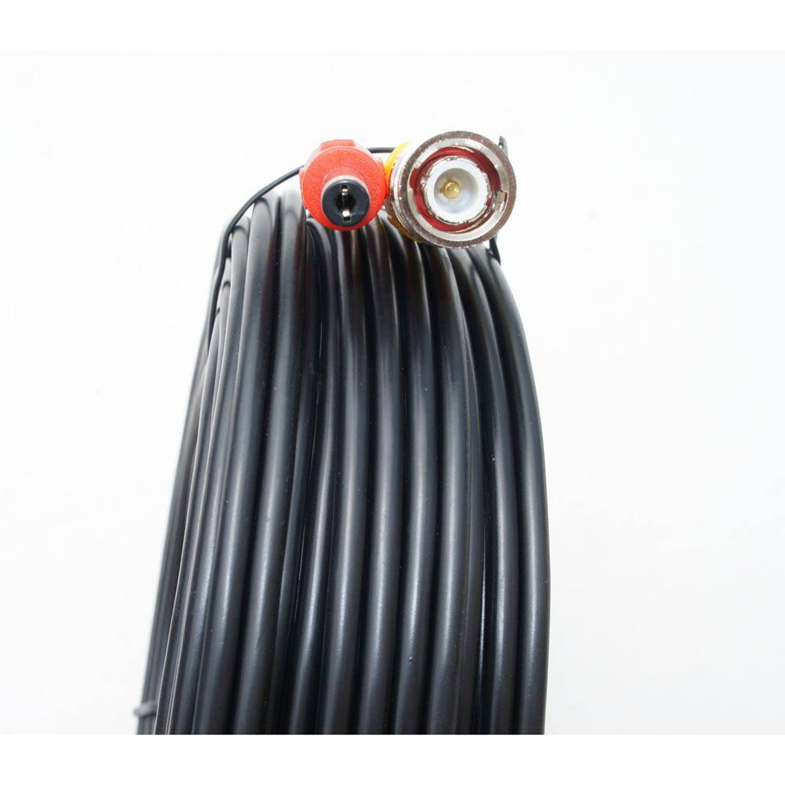 Alt View 2. SPT - 150 ft. Premade Premium Siamese Power Video Cable (2-Pack) - Black.