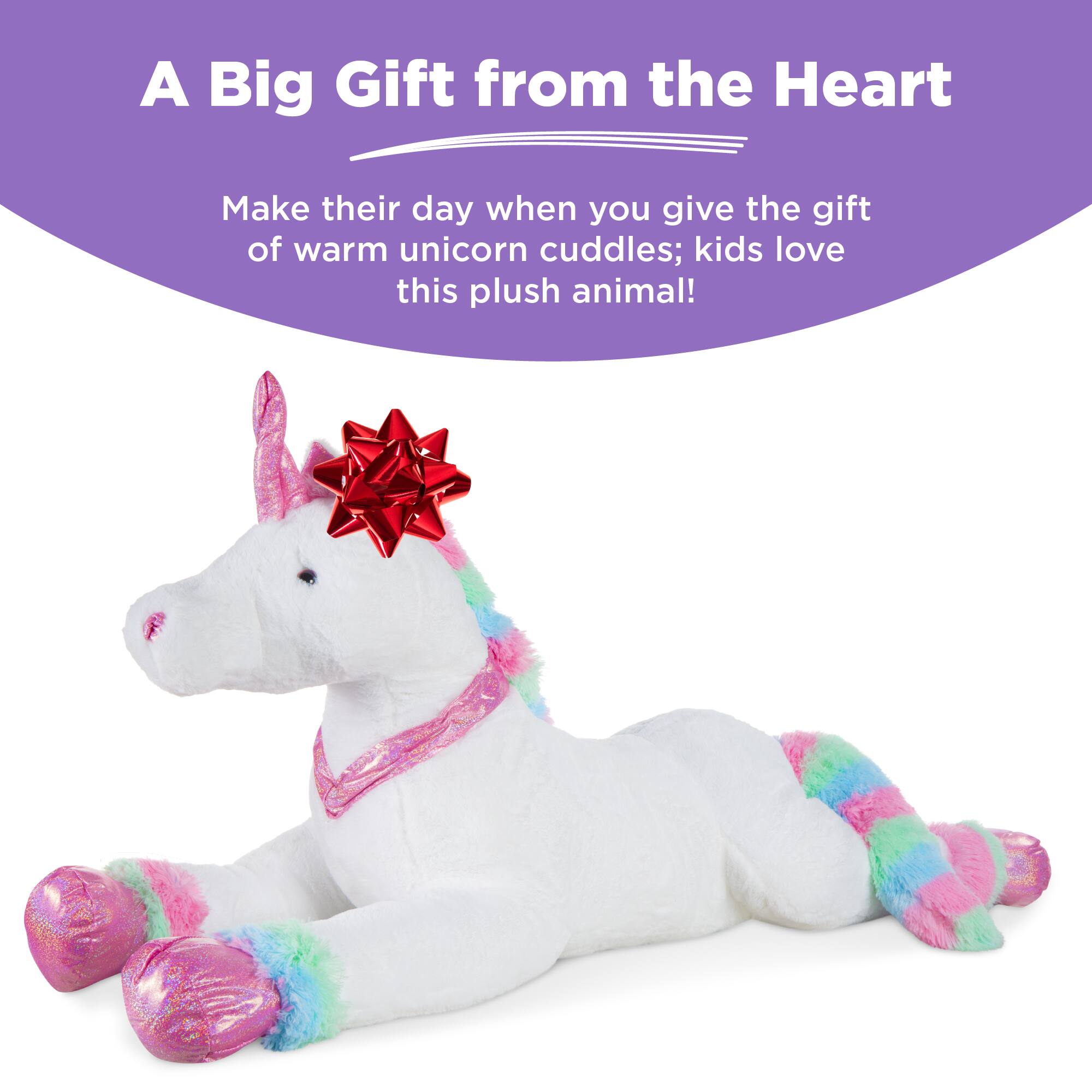 A Big Gift from the Heart

Make their day when you give the gift of warm unicorn cuddles; kids love this plush animal!