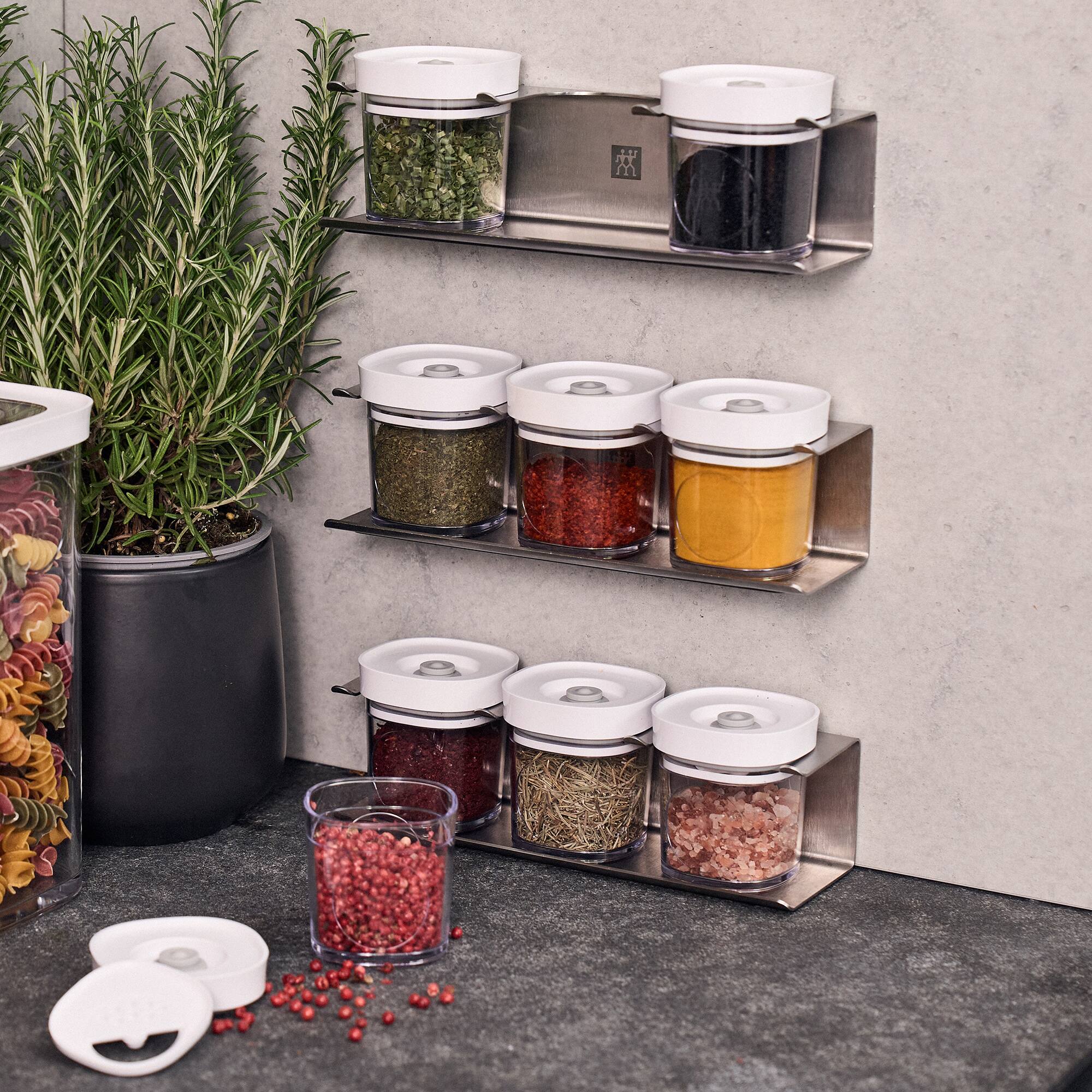 Alt View 1. ZWILLING - ZWILLING Fresh & Save Cube Spice Rack - Stainless Steel.