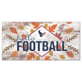 Fan Creations - 6'' x 12'' Hello Football Wall Art - White
