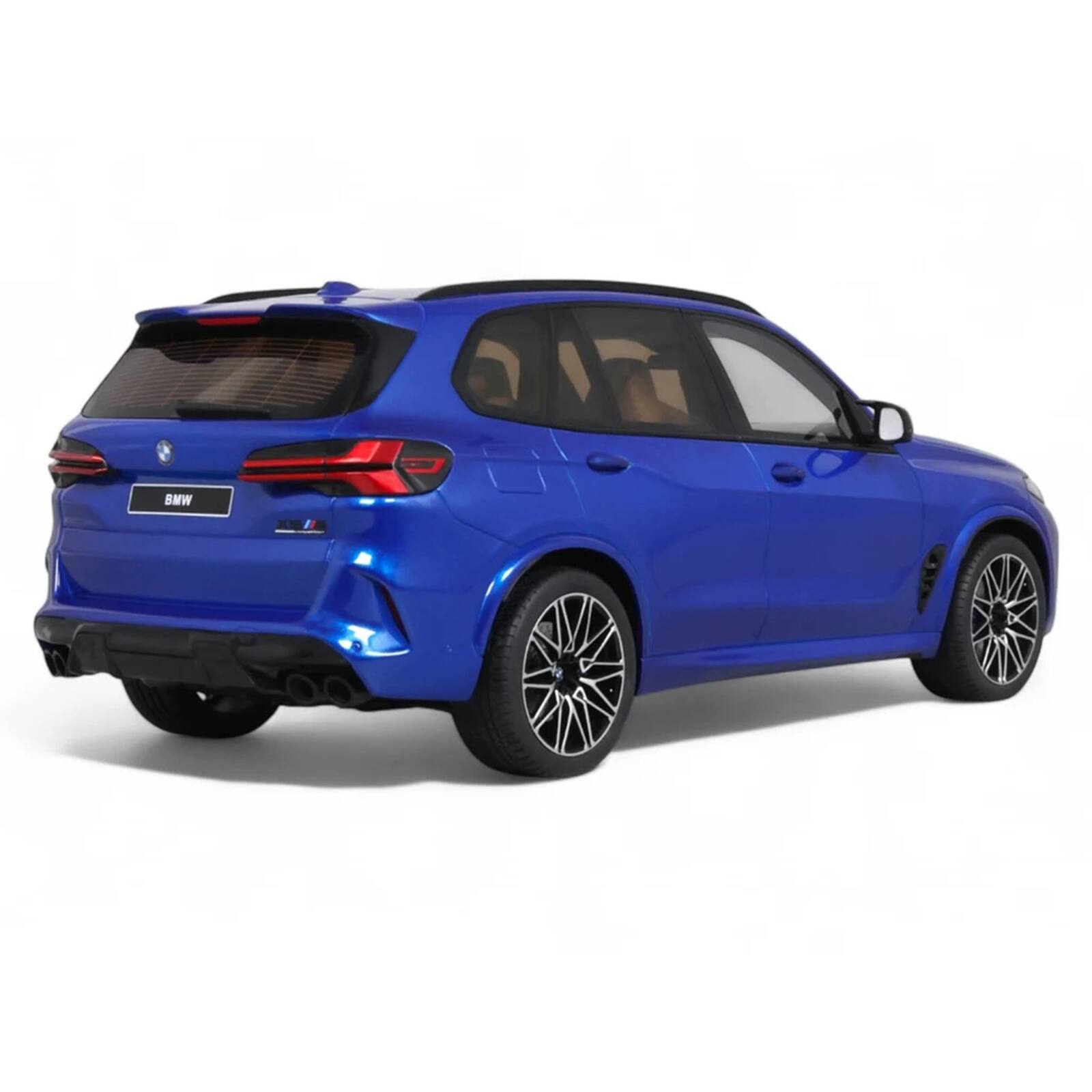 Alt View 4. GT Spirit - 2023 BMW X5 M Competition Blue Metallic with Black Top 1/18 Model Car by GT Spirit.