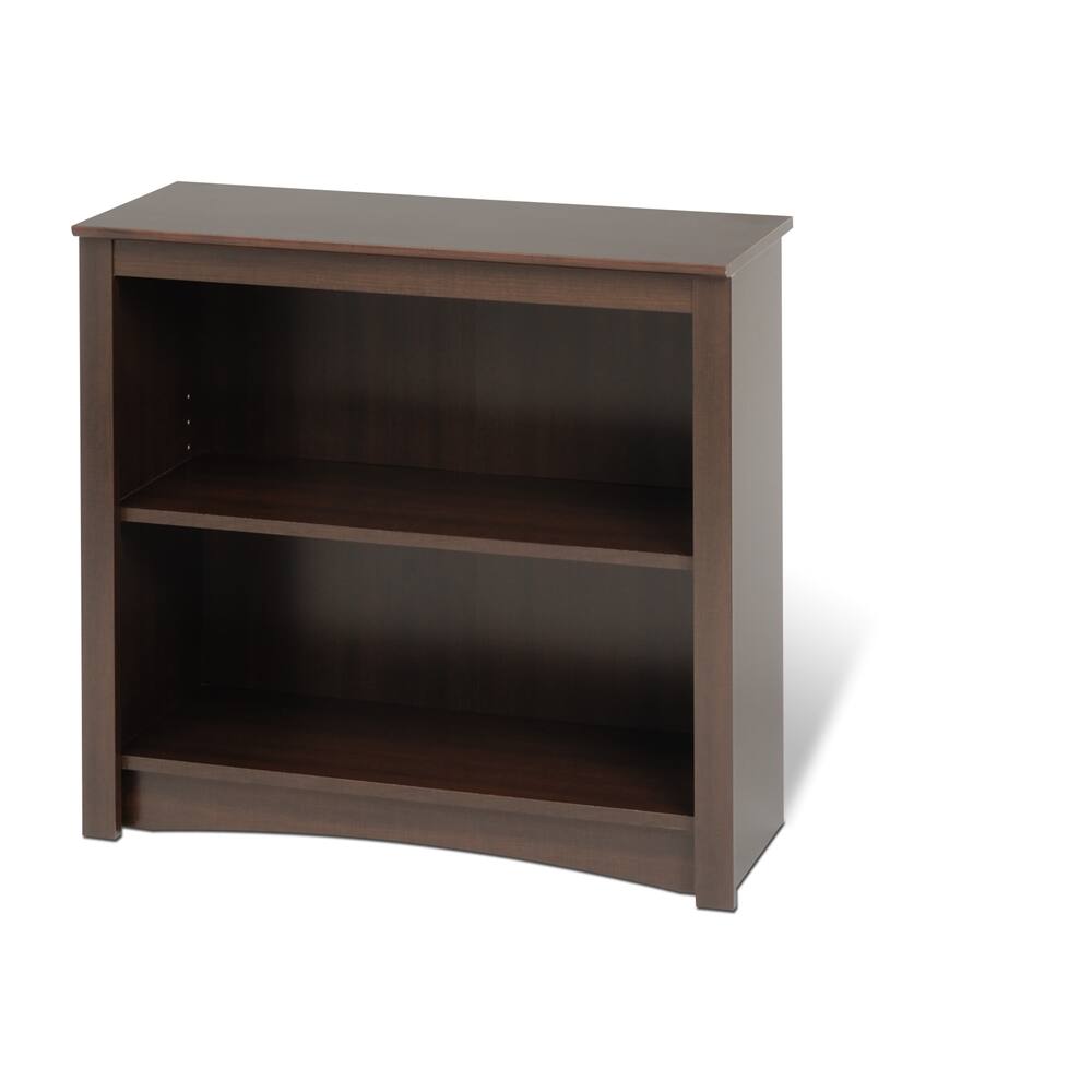 Angle. Prepac - Espresso 2-shelf Bookcase - Espresso.