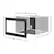 Alt View 11. Sharp - 27-in. Built-In Microwave Trim Kit for the SMC2266HS - Silver.
