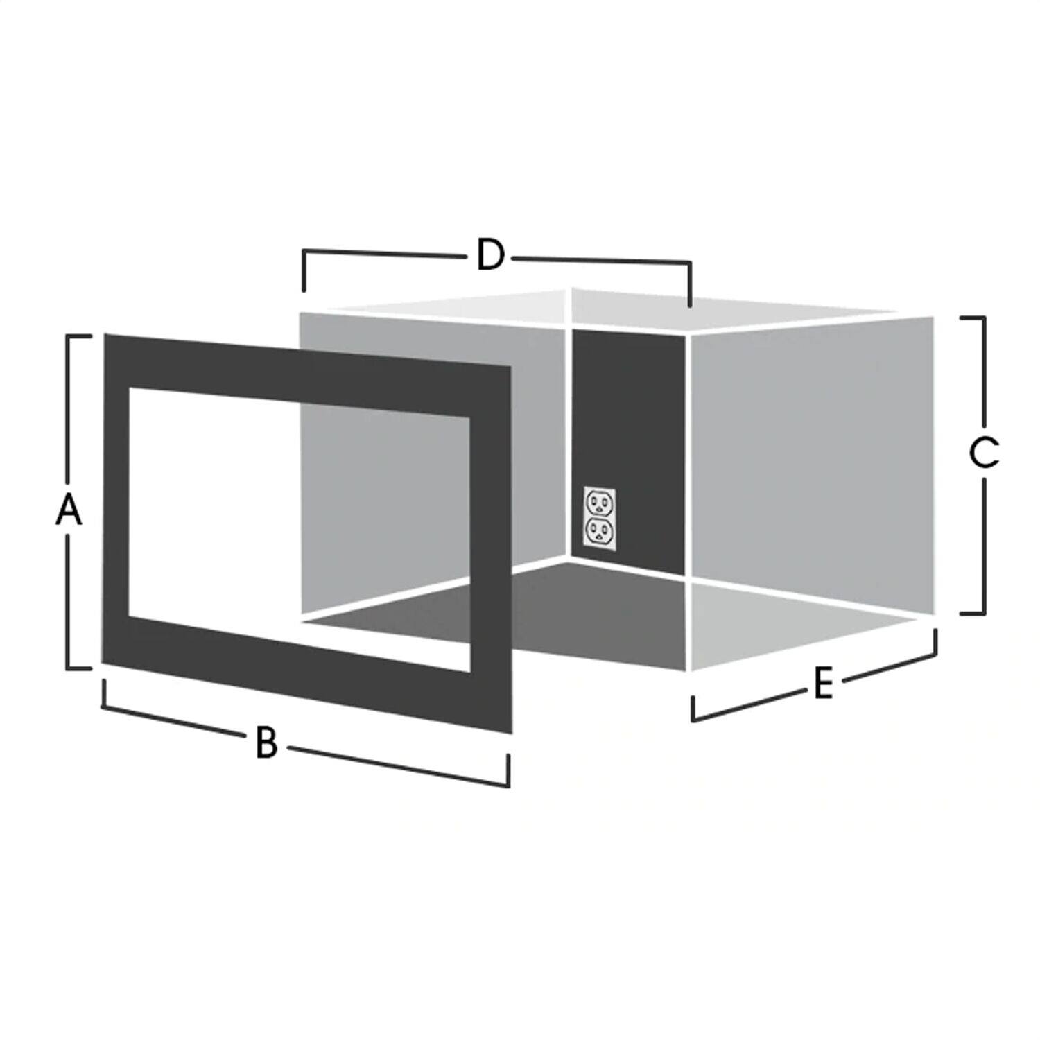 Alt View 11. Sharp - 27-in. Built-In Microwave Trim Kit for the SMC2266HS - Silver.