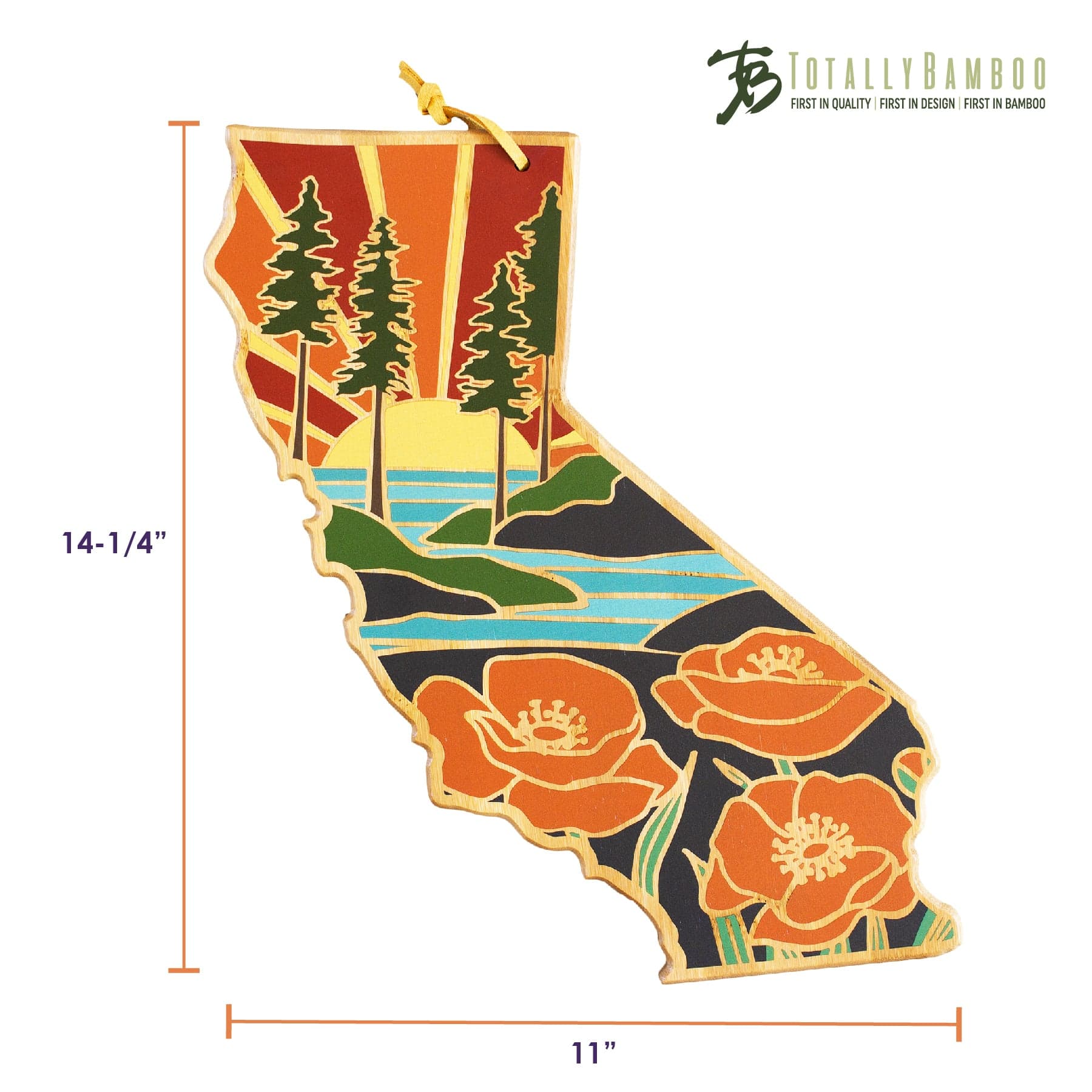 Totally Bamboo  
First in Quality | First in Design | First in Bamboo  

14-1/4"  
11"