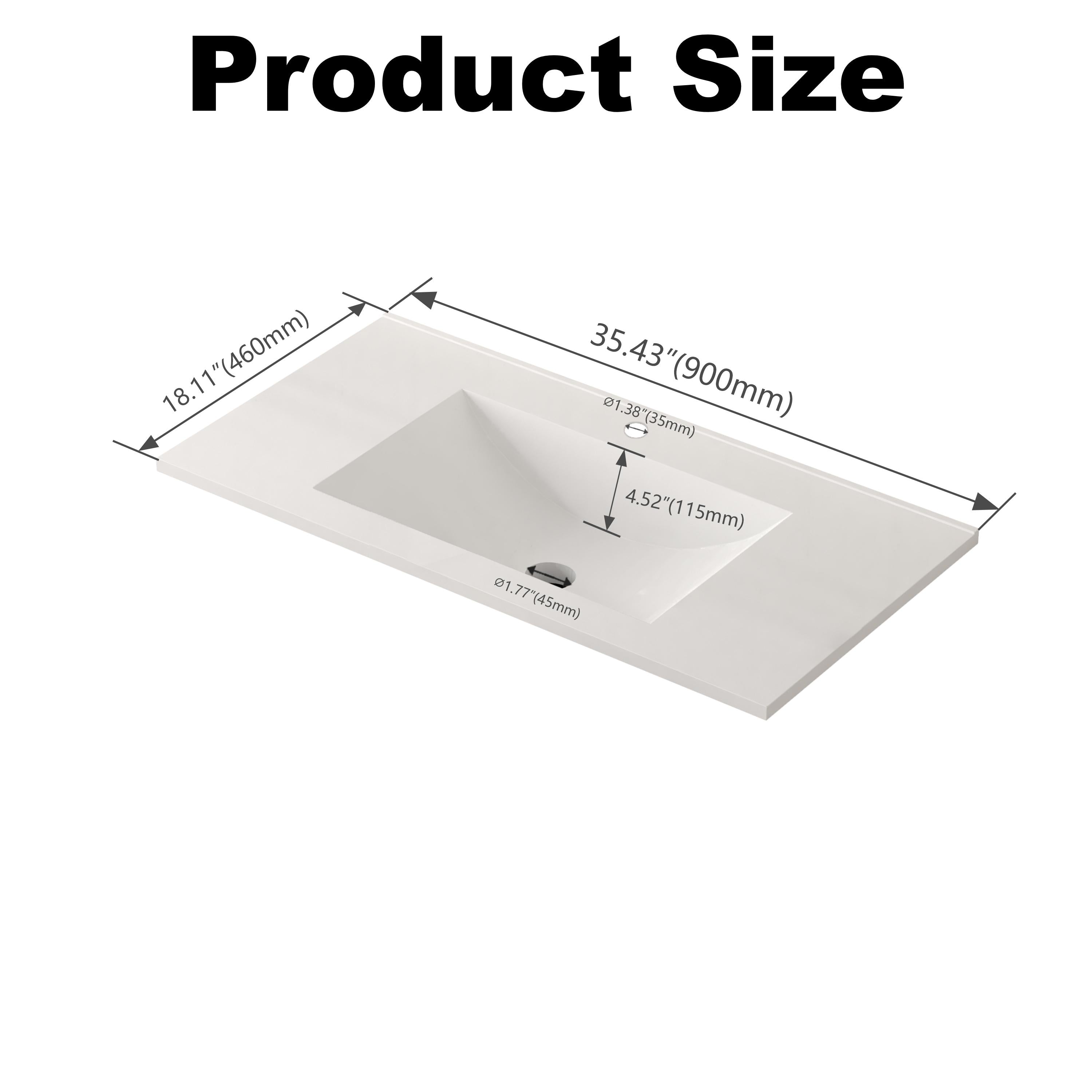 Product Size

- 18.11" (460mm)
- 35.43" (900mm)
- 01.77" (45mm)
- 01.38" (35mm)
- 4.52" (115mm)