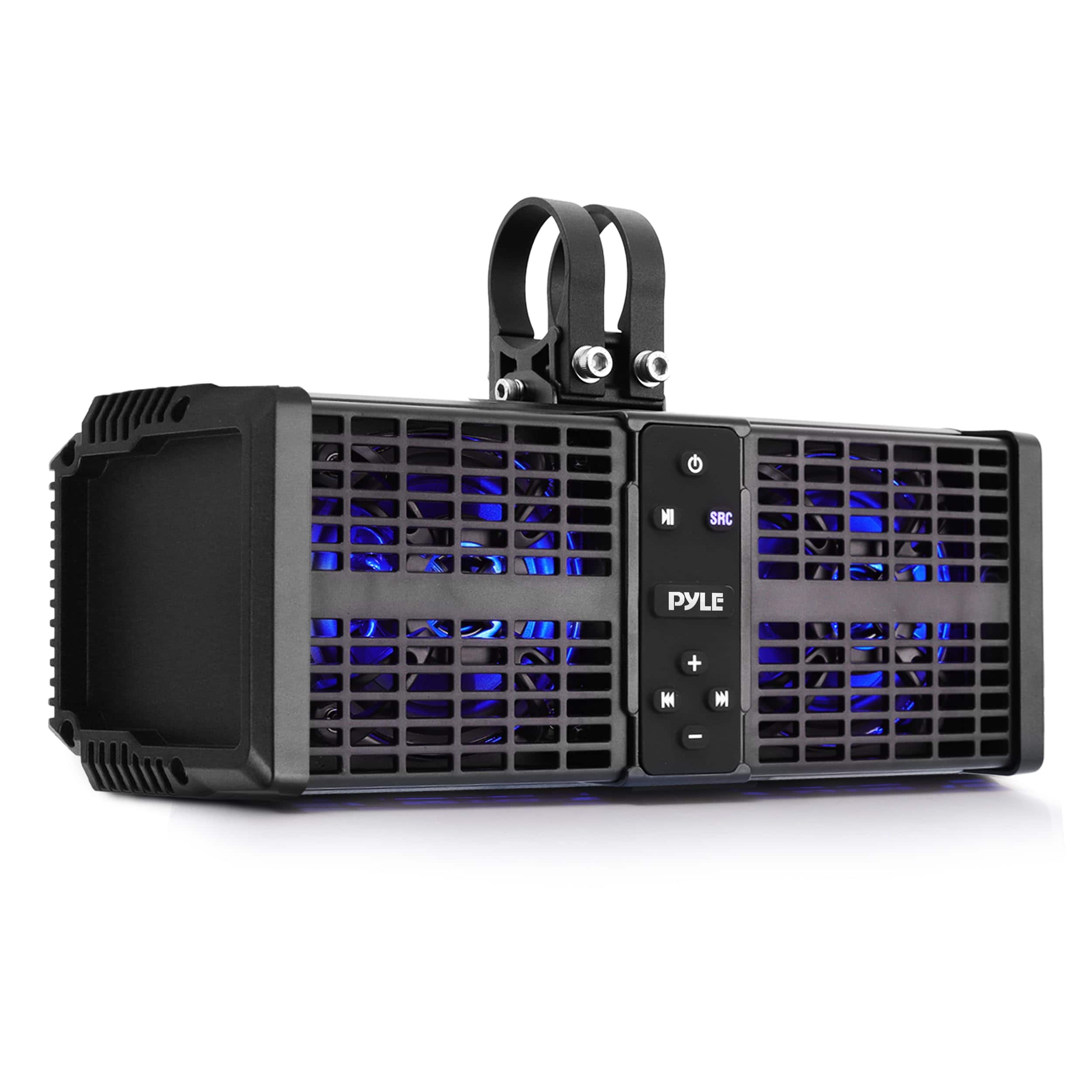 Pyle - 11" Off-Road ATV/UTV LED Lights Waterproof Bluetooth UTV Sound Bar - Speakers with Built-in Amplifier