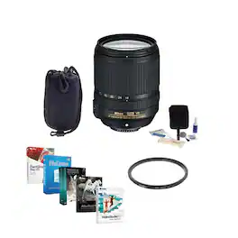 Bundle - Nikon - 18-140mm f/3.5-5.6G ED AF-S DX NIKKOR VR Lens w/Filter, Case PC SW