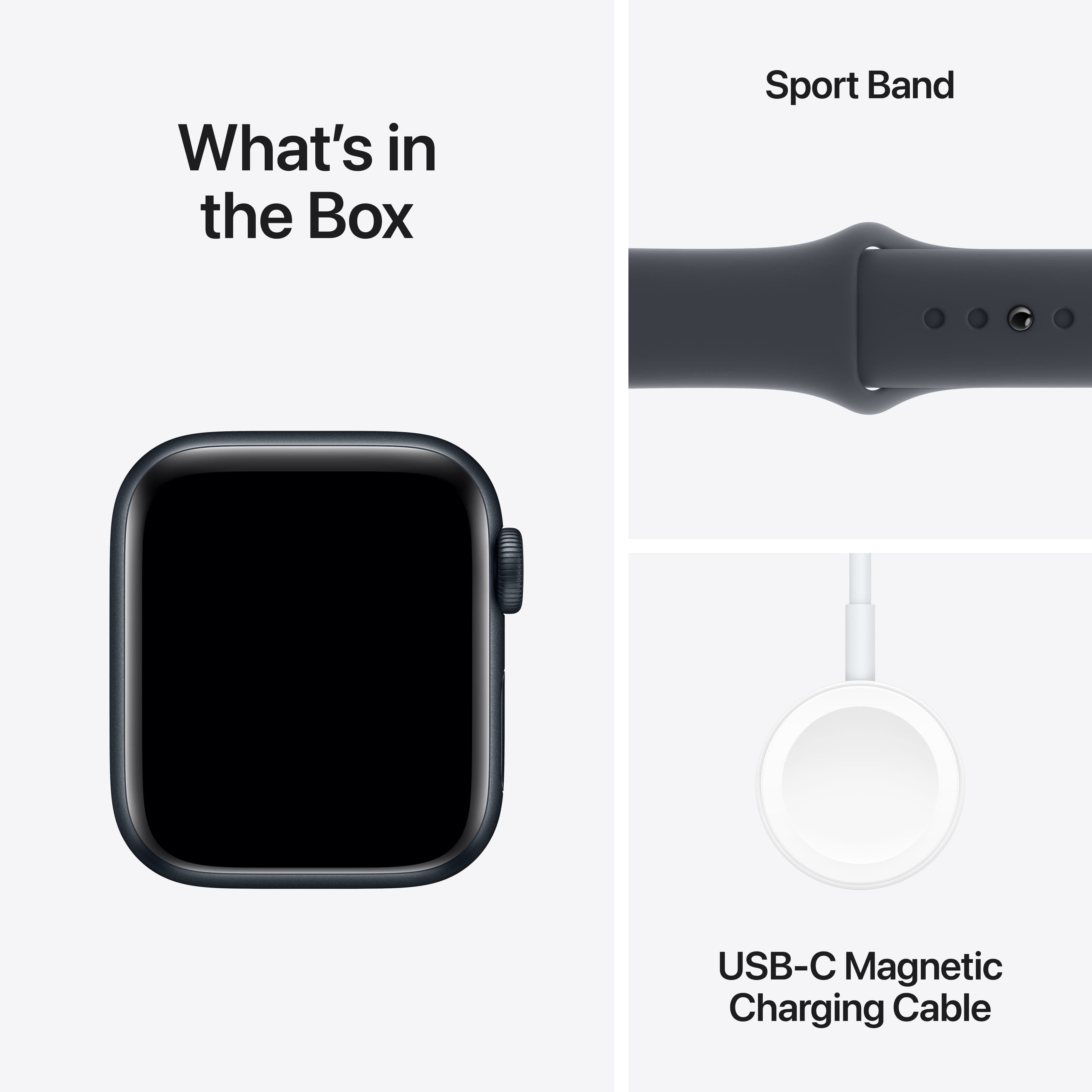 What's in the Box: Sport Band, USB-C Magnetic Charging Cable