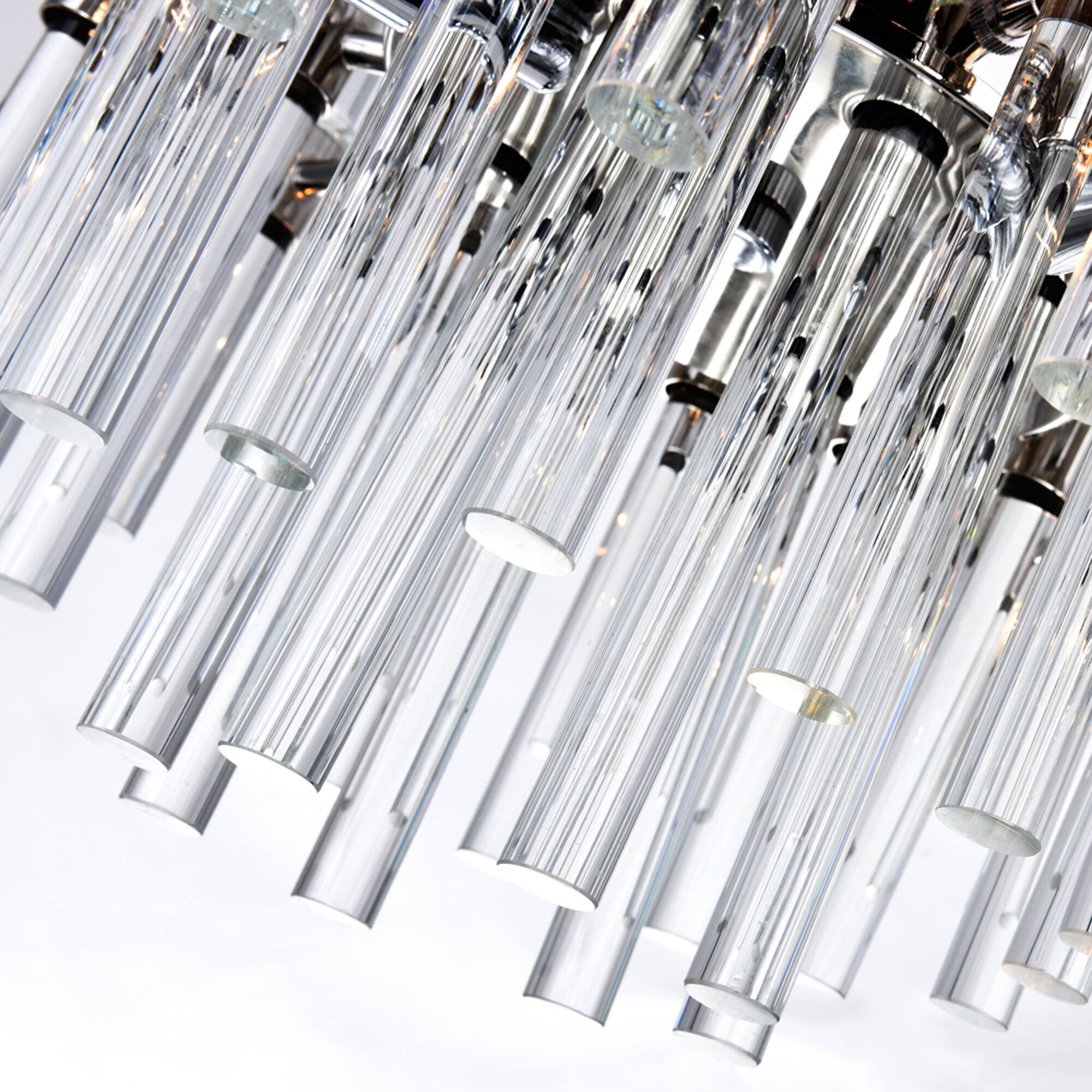 Back. CWI Lighting - Miroir 8 Light Chandelier With Polished Nickel Finish - Polished Nickel.