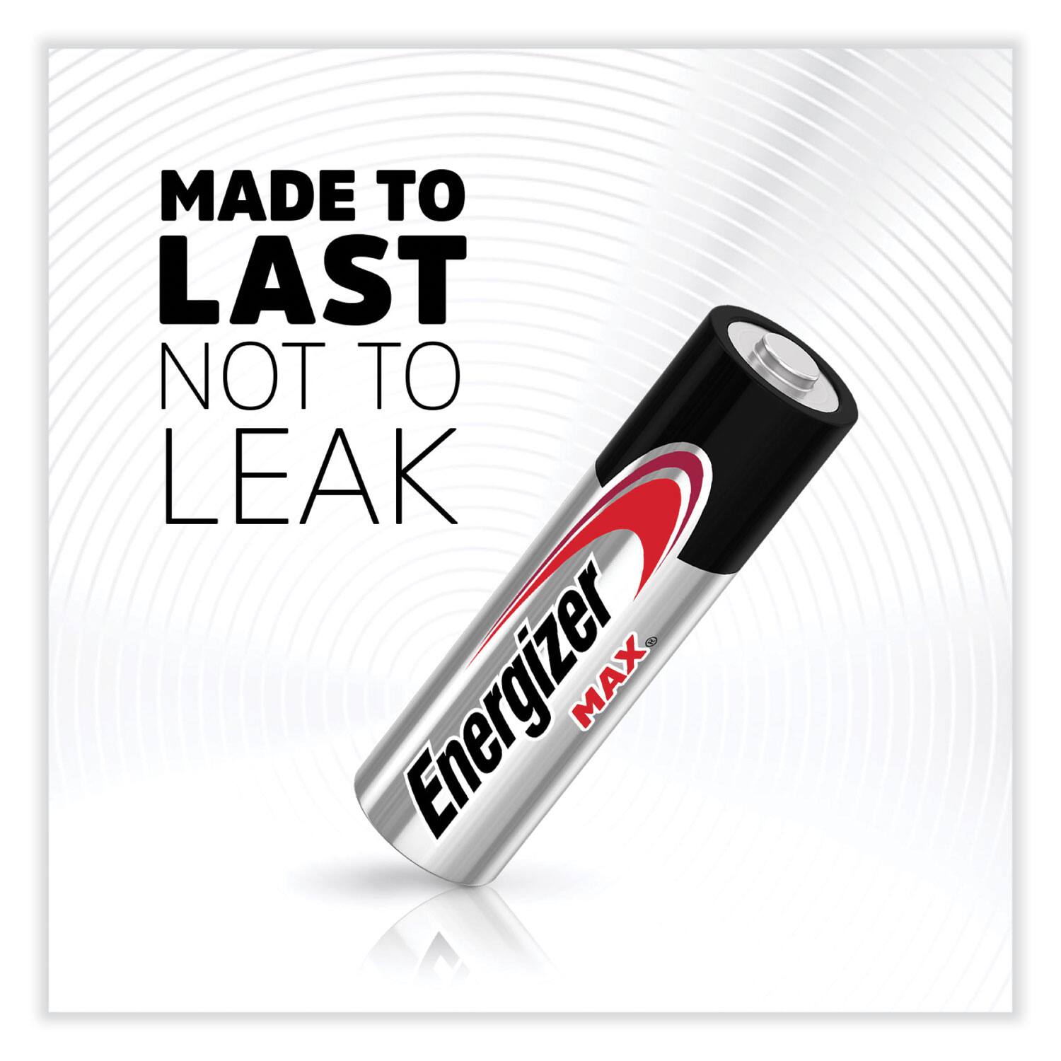 MADE TO LAST  
NOT TO LEAK  

Energizer MAX