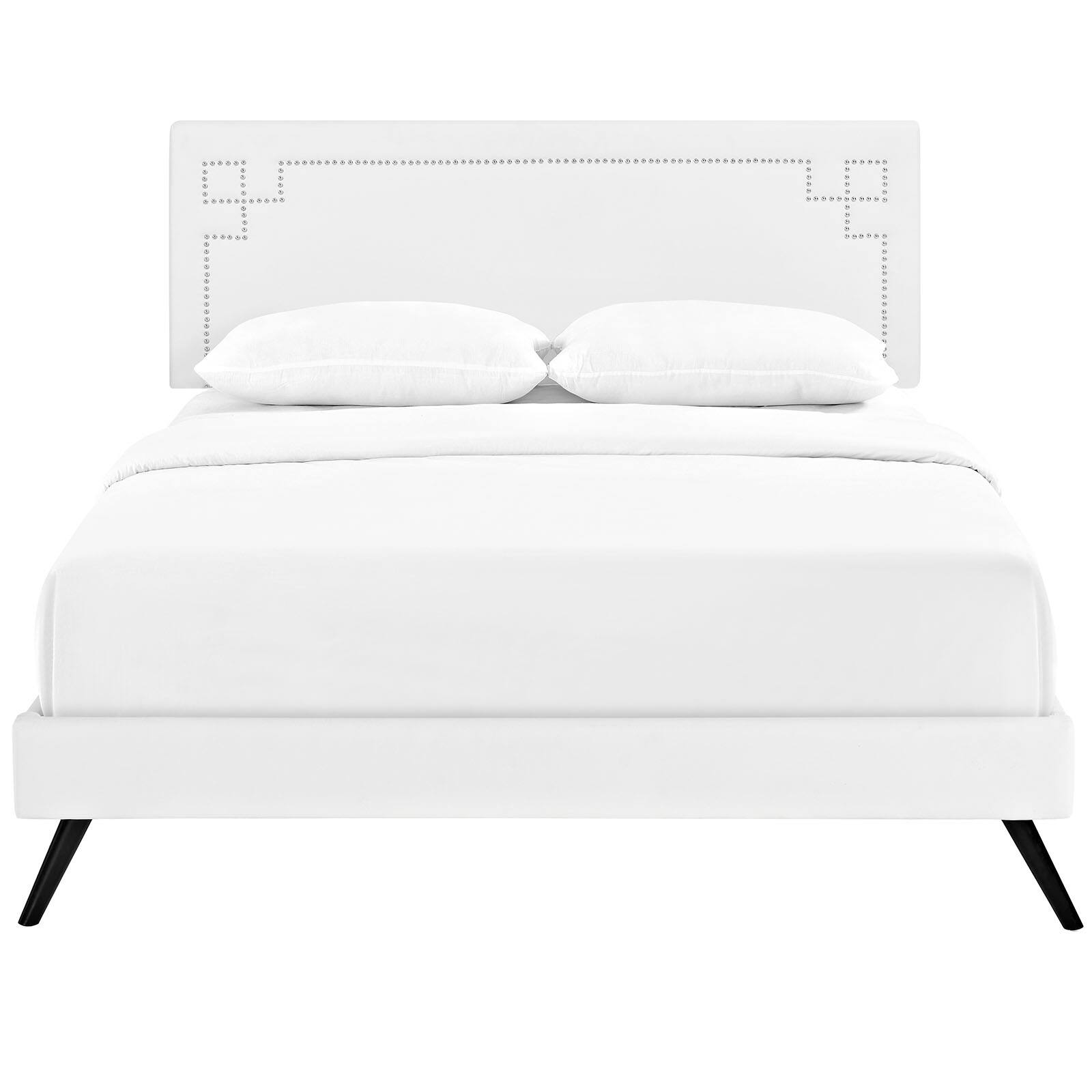 Alt View 1. Modway - Amelia Faux Leather Full Bed - White.