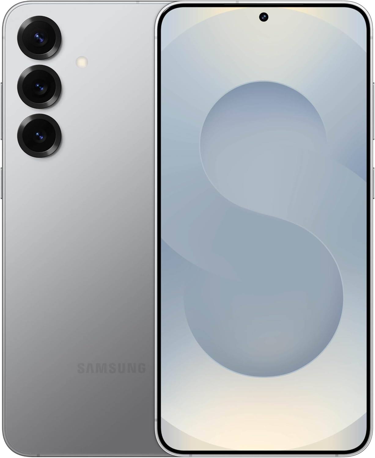 Front. Samsung - Galaxy S25+ S936U (Fully Unlocked) 256GB - Silver Shadow.