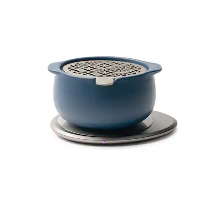 Front. OHOM - Jun Self-heating Diffuser Set - Navy Blue.