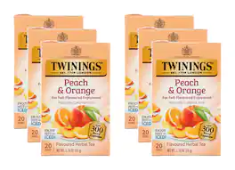 Twinings - Twining Tea Tea Herbal Peach Orange - Pack of 6 - 20 bags