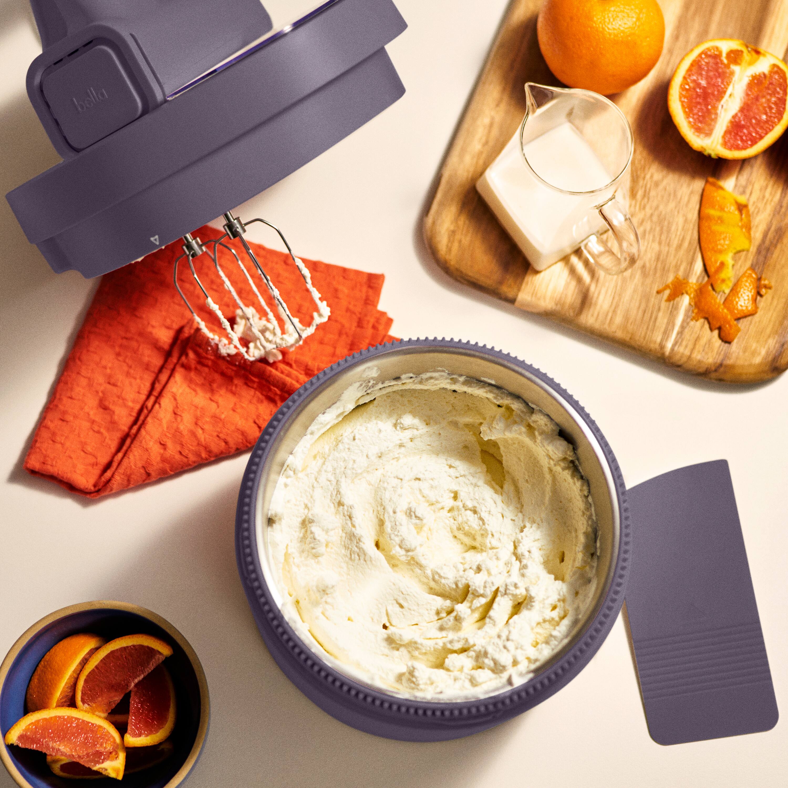 Alt View 5. Bella - 3.5-qt. Hand & Stand Mixer - Plum.