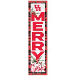 Jardine - Houston Cougars 12'' x 48'' Outdoor Christmas Leaner - White