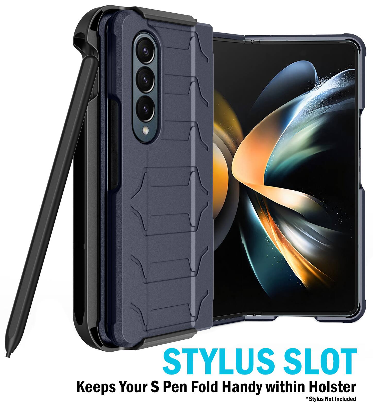 STYLUS SLOT  
Keeps Your S Pen Fold Handy within Holster  
*Stylus Not Included