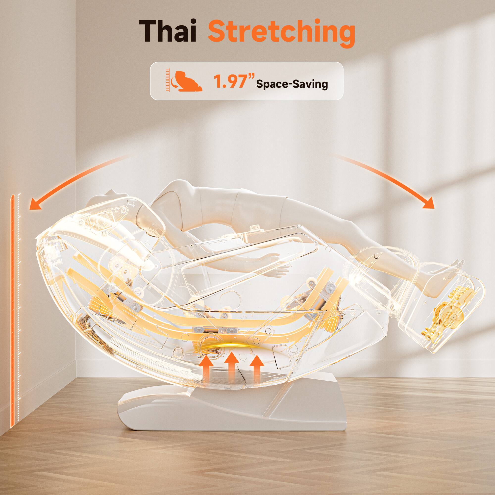 Thai Stretching  
1.97" Space-Saving