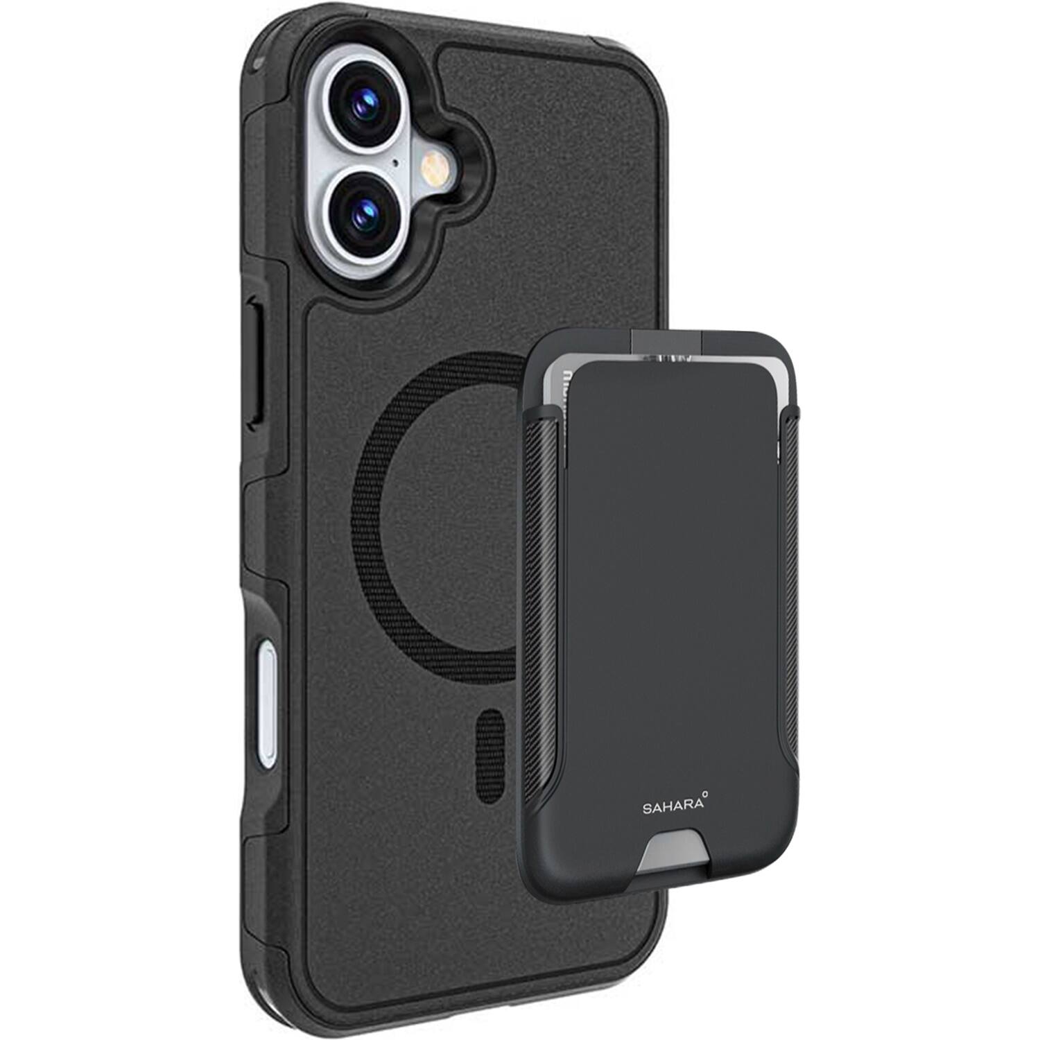 Alt View 12. SaharaCase - Raider Series Wallet Case for Apple iPhone 16 Plus - Scorpion Black.