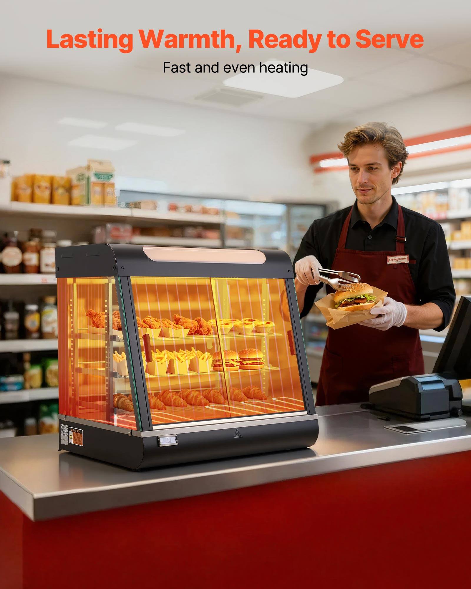 Lasting Warmth, Ready to Serve  
Fast and even heating