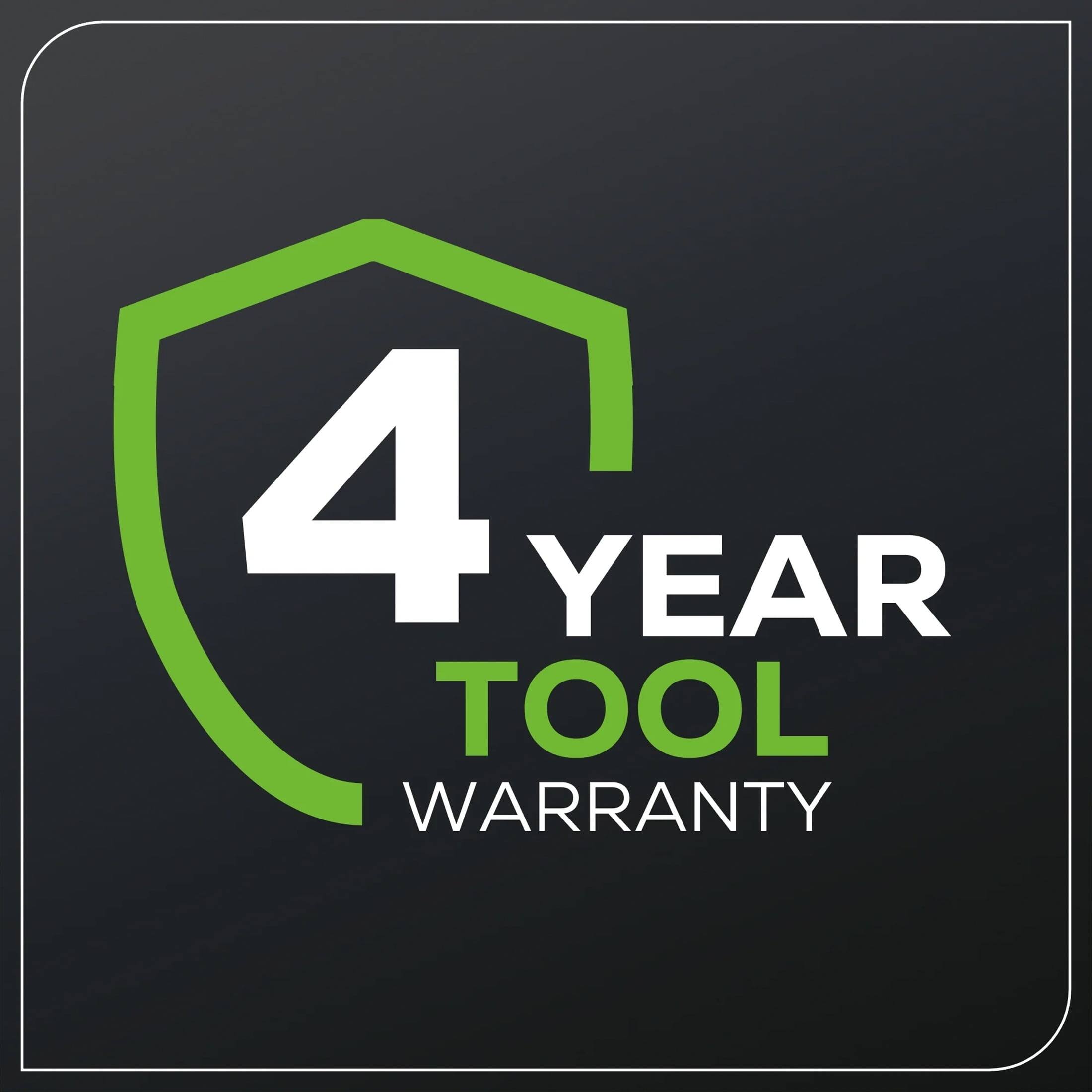 4 YEAR TOOL WARRANTY