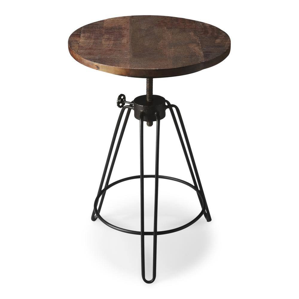 Left. Butler Specialty - Trenton Metal & Wood Side Table - Multi-Color.