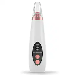 Cluzine - Blackhead Remover Vacuum, Electric Pore Cleaner with 6 Suction Tips & 3 Levels for All Skin Types
