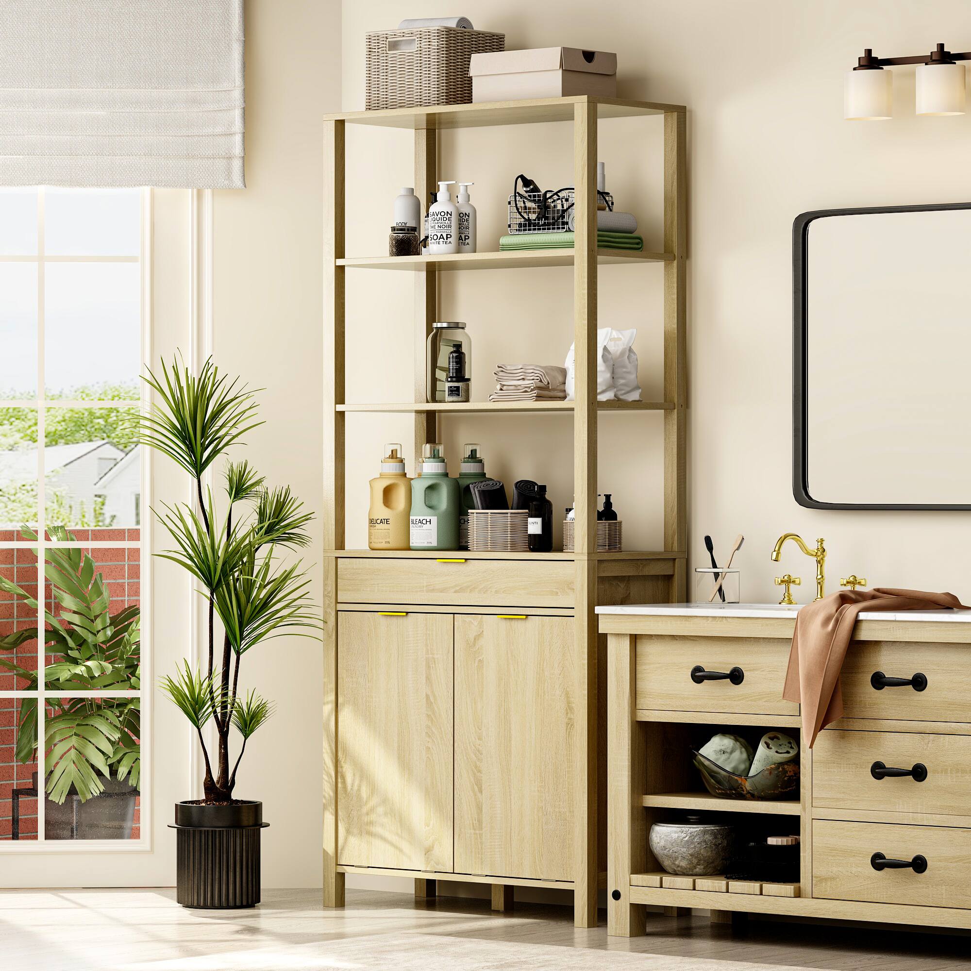 The text on the image reads:

- "LUSH"
- "SOAP"
- "DEODORANT"
- "BLEACH"
- "DEODORANT"