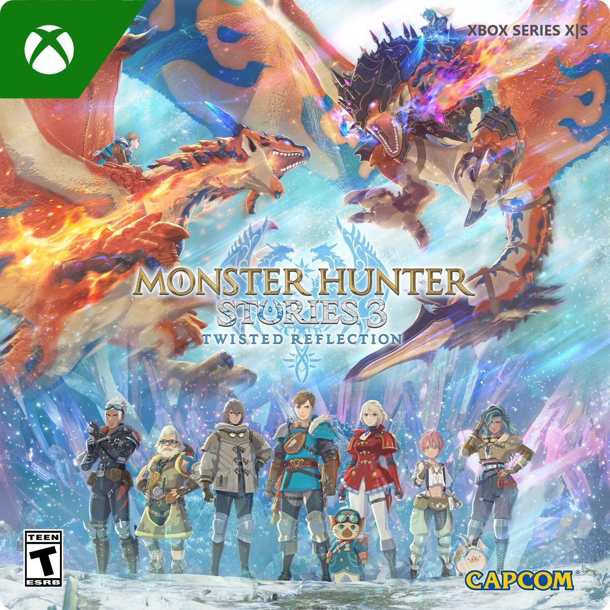 XBOX SERIES X|S  
MONSTER HUNTER STORIES 3  
TWISTED REFLECTION  
TEEN T ESRB  
CAPCOM - T (Teen 13+)