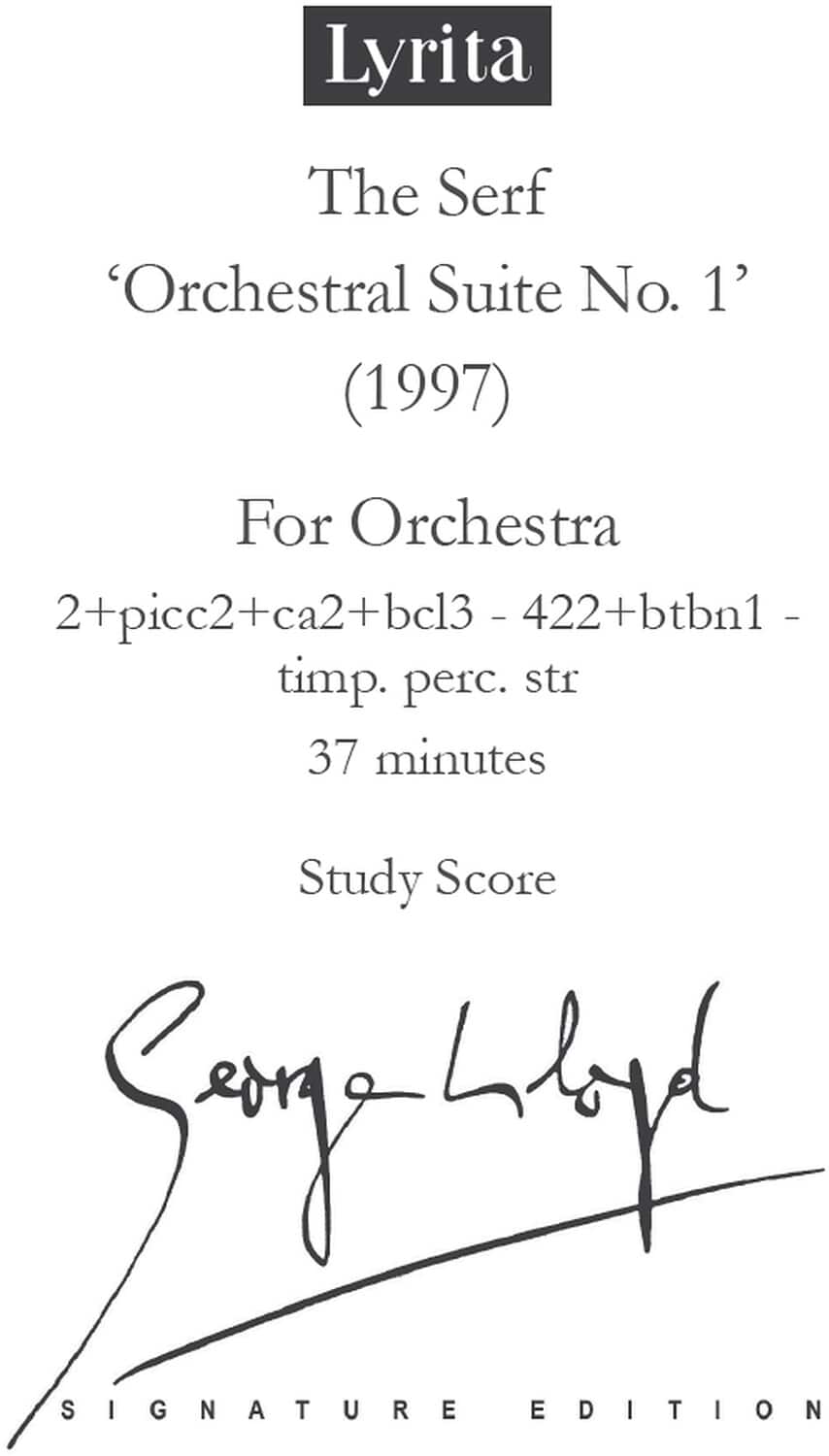 PopMarket - George Lloyd - Serf, Suite No. 1 - Study Score - Multicolor price history on PriceWatchPro
