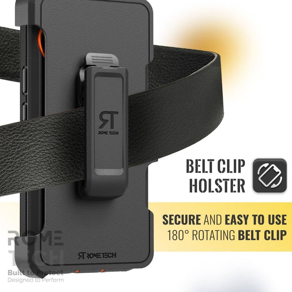 Rome Tech Belt Clip Holster  
Rome Tech  
Built to Protect  
Designed to Perform  
Secure and Easy to Use  
180° Rotating Belt Clip