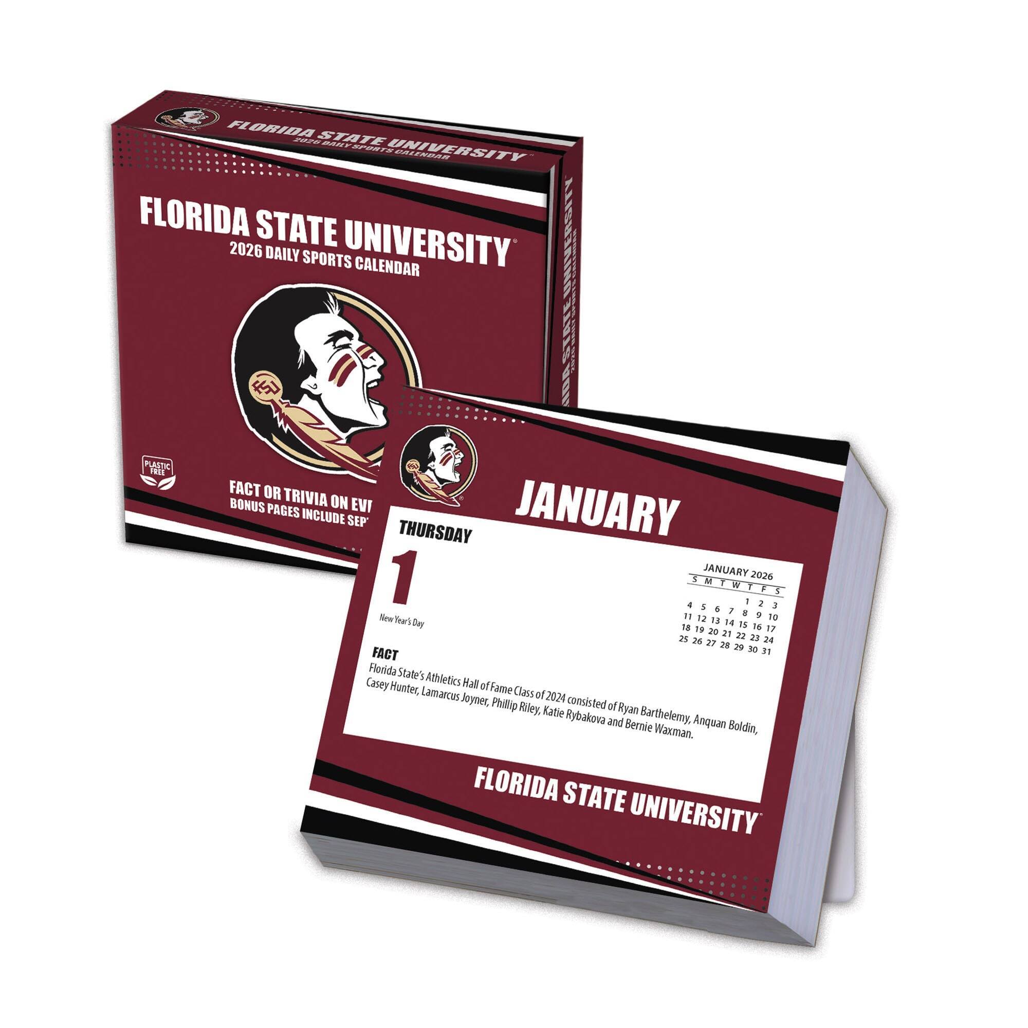 Turner Sports - Florida State Seminoles 2026 Box Calendar - Multicolor