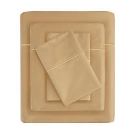 Gracie Mills - Noelia 600 Thread Count Cotton Sheet Set - Gold