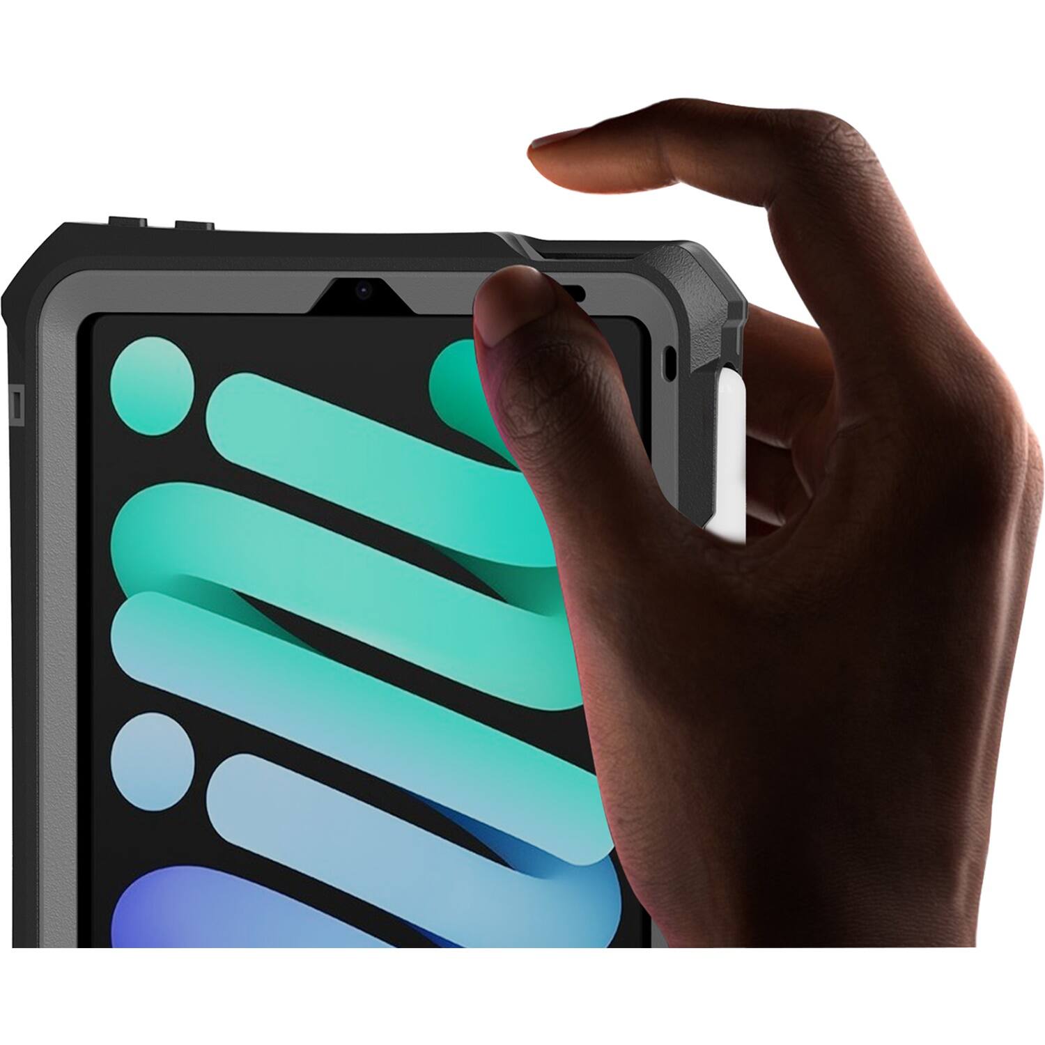 Alt View 16. SaharaCase - Water-Resistant Case for Apple iPad mini (A17 Pro) Apple iPad mini (6th Generation 2021) - Black.