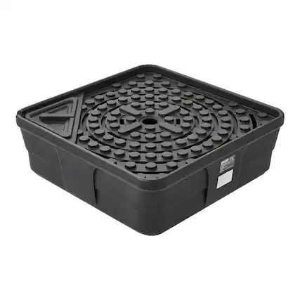 Front. VEVOR - Fountain and Water Feature Basin, 30-Inch Disappearing Water Fountain Basin for Landscape and Garden - Black.
