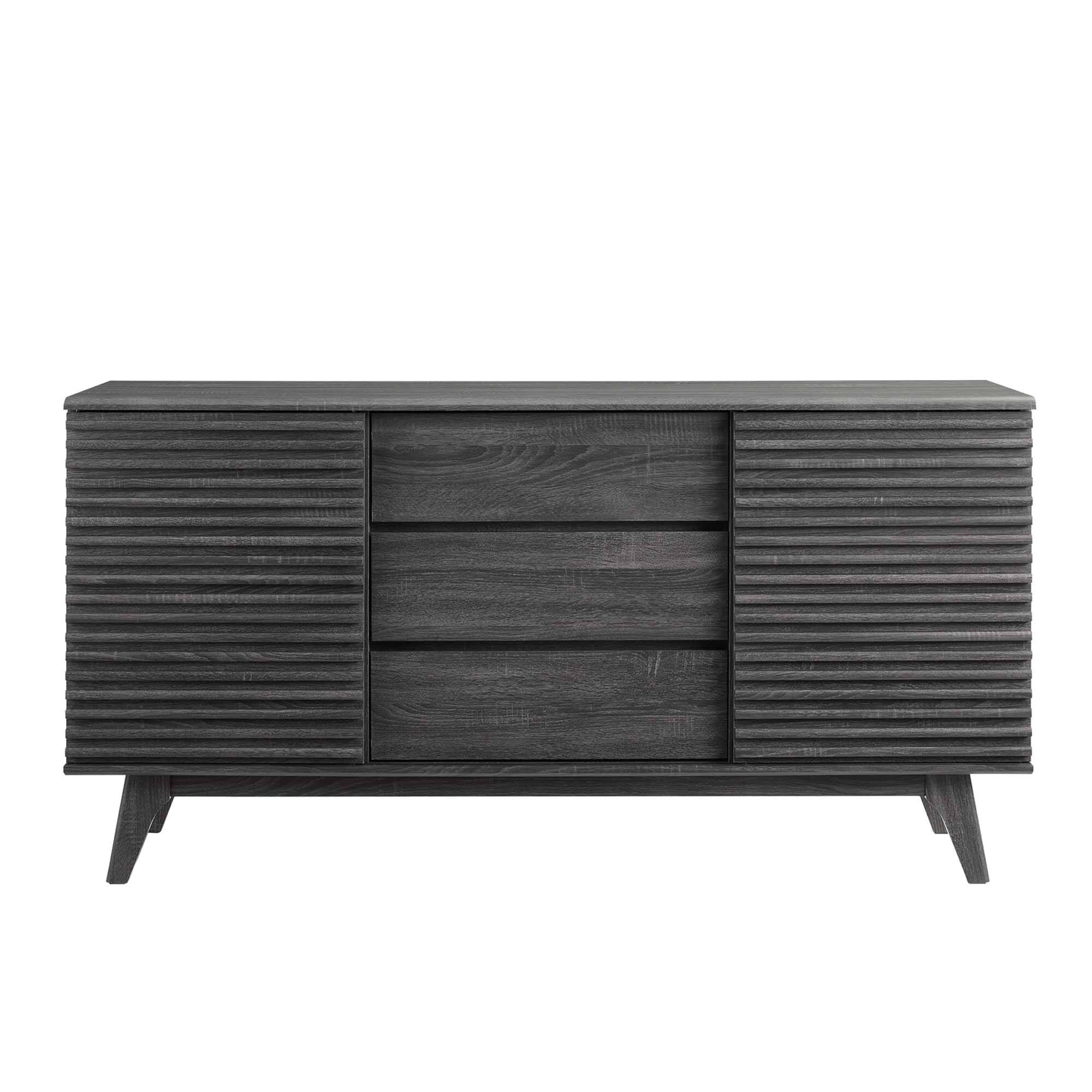 Alt View 2. Modway - Render 63" Sideboard Buffet Table or TV Stand by Modway - Charcoal.