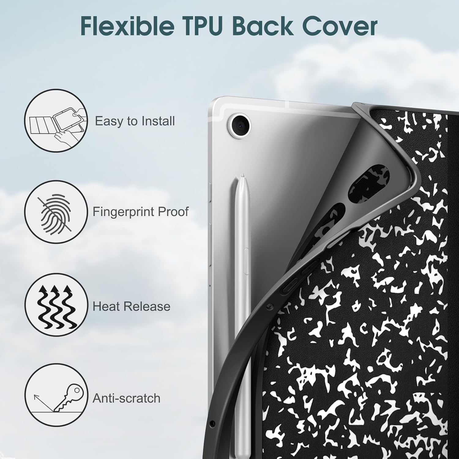 Flexible TPU Back Cover

- Easy to Install
- Fingerprint Proof
- Heat Release
- Anti-scratch