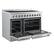 Alt View 3. Forno Appliances - Paolo 6.7 Cu. Ft. Freestanding Electric True Convection Range - White.