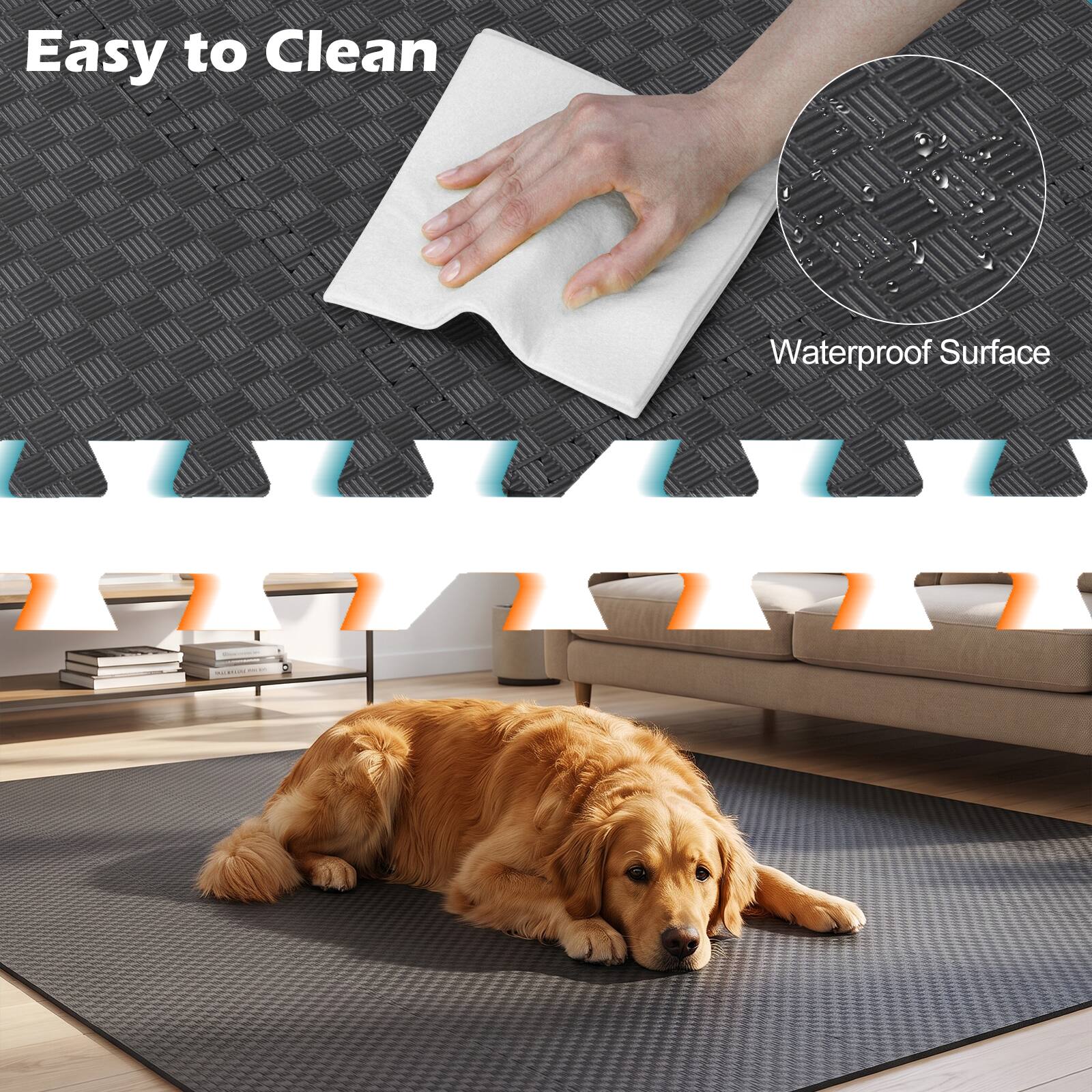 Easy to Clean  
Waterproof Surface